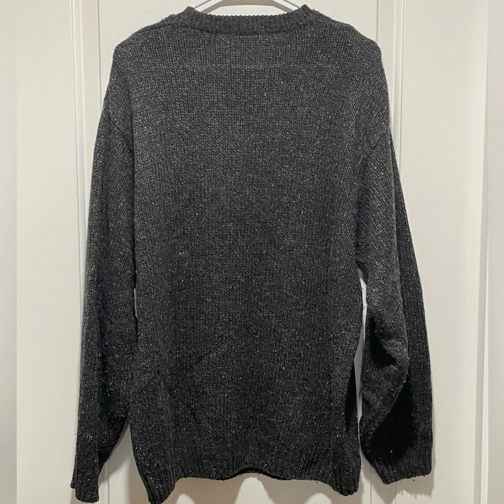 🇺🇸 Americana Large Wool Blend Brown Marled Vintage 90s Y2K Eclectic Grandpa